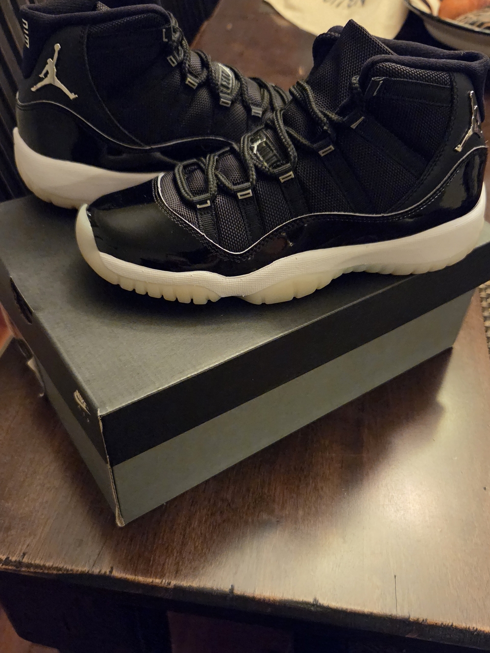 Jordan Retro High-Top Sneakers in Black and White